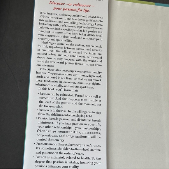 Vital Signs by Gregg Levoy | Self-help, Psychology | Hardcover Book - Picture 3 of 12